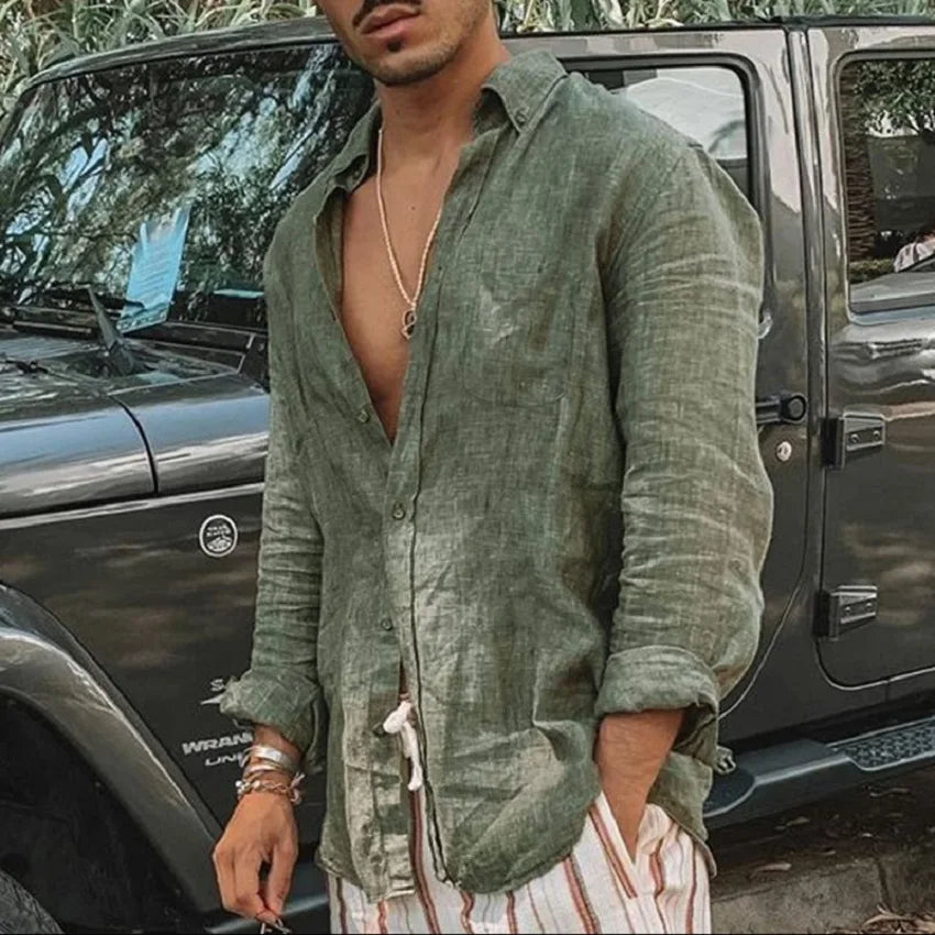 Camisa de manga larga para hombre ligera y transpirable Vanthea