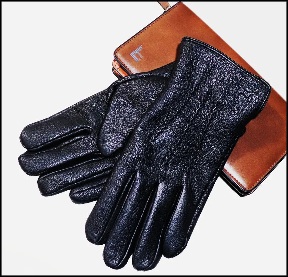 Guantes De Cuero Natural Térmicos Forrados Vanthea