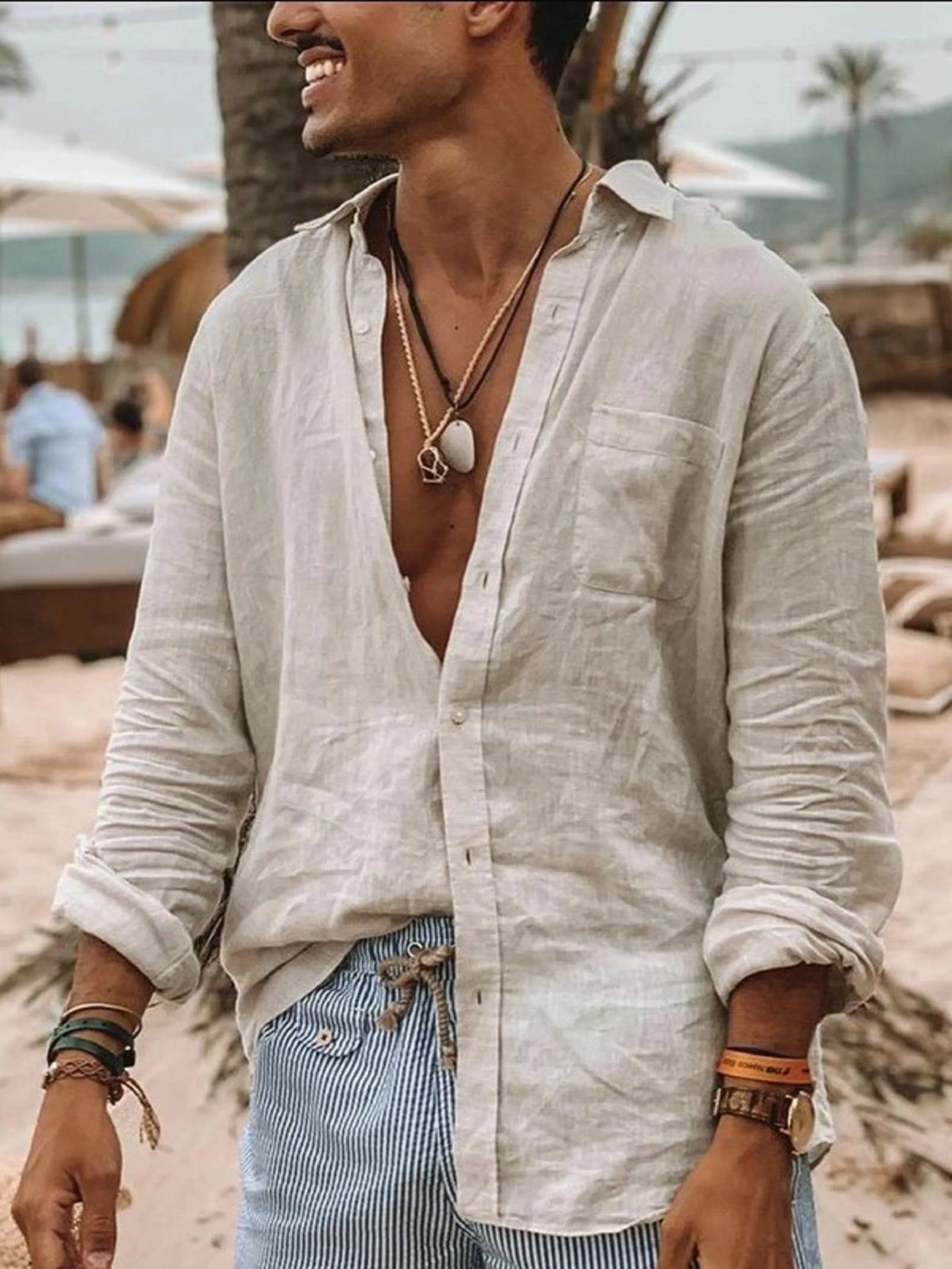 Camisa de manga larga para hombre ligera y transpirable Vanthea